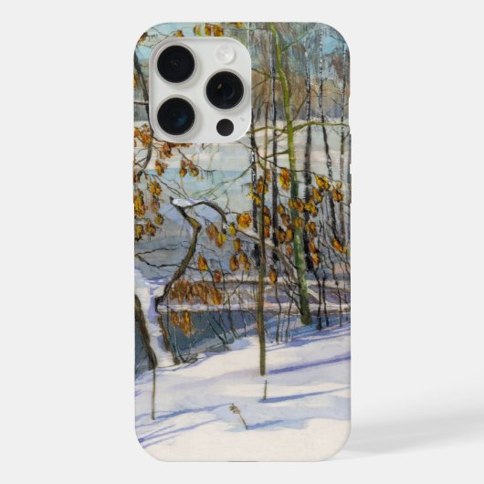 Schneefall iPhone Hülle (Rückseite)