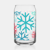 Schneefall kann Glass Dosenglas (Rückseite)