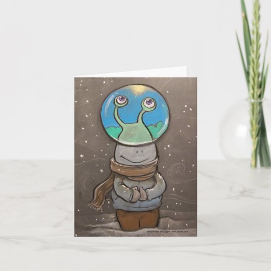 Schneefall Karte (Vorderseite)