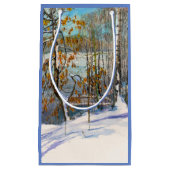 Schneefall Kleine Geschenktüte (Vorderseite)