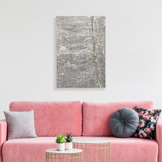 Schneefall Leinwanddruck (Insitu (Wohnzimmer))