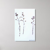 Schneefall Leinwanddruck (Vorderseite)