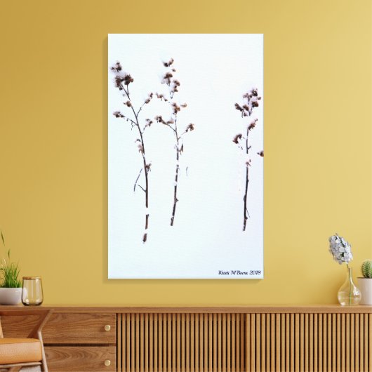 Schneefall Leinwanddruck (Insitu (Wohnzimmer))