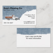 Schneefall - Lieferwagen-LKW-Schneeabbau Visitenkarte (Vorne/Hinten)