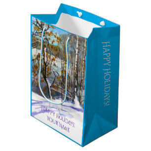 Schneefall Mittlere Geschenktüte