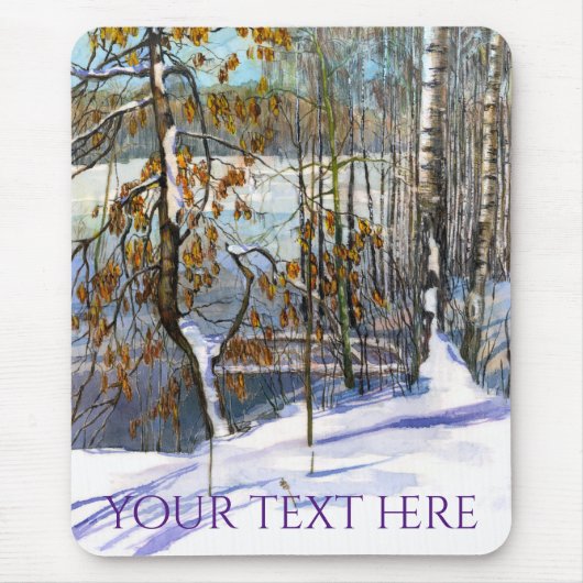 Schneefall Mousepad (Vorne)