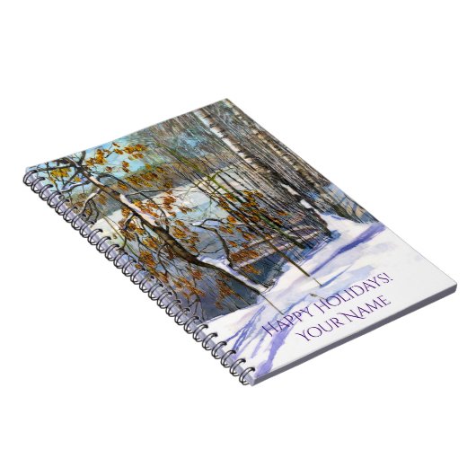 Schneefall Notizblock (Rechte Seite)