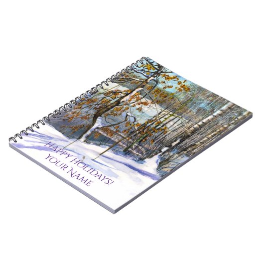 Schneefall Notizblock (Linke Seite)