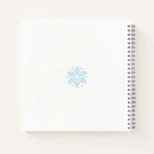 Schneefall Notizblock (Rückseite)