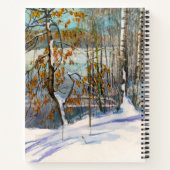 Schneefall Notizblock (Rückseite)