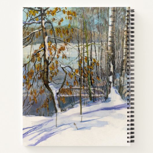 Schneefall Notizblock (Rückseite)