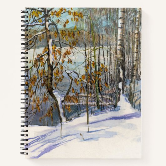 Schneefall Notizblock (Vorderseite)