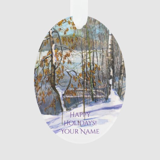 Schneefall Ornament (Vorderseite)