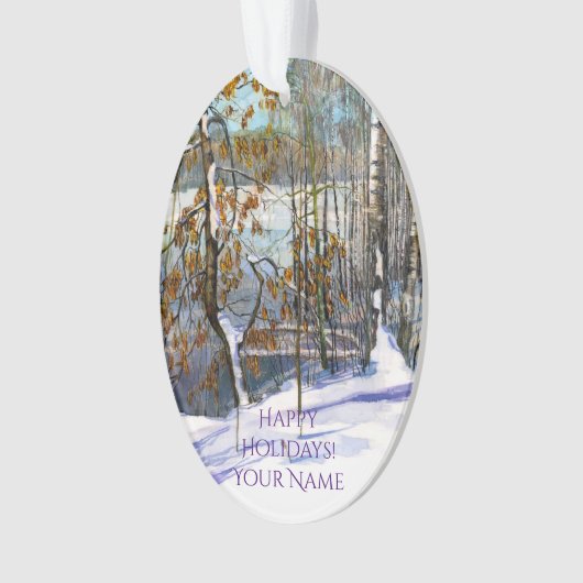 Schneefall Ornament (Vorderseite)