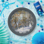 Schneefall Pappteller (Party)