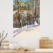 Schneefall Poster (Küche)