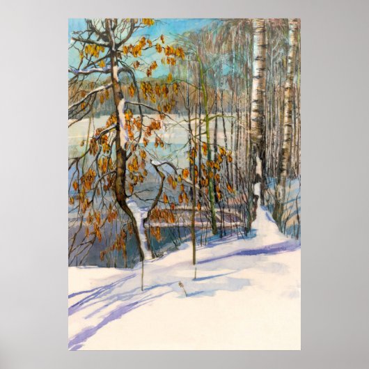 Schneefall Poster (Vorne)