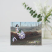 Schneefall Postkarte (Stehend Vorderseite)