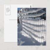 Schneefall ~ Postkarte (Vorne/Hinten)