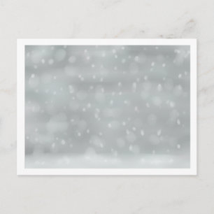 Schneefall Postkarte