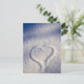 Schneefall Postkarte (Stehend Vorderseite)
