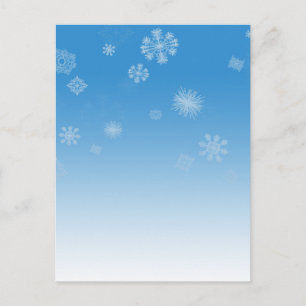 Schneefall Postkarte