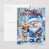 Schneefall & Scarlet Threads Postkarte (Vorne/Hinten)