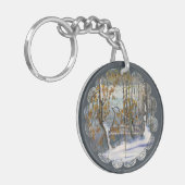 Schneefall Schlüsselanhänger (Vorderseite links)