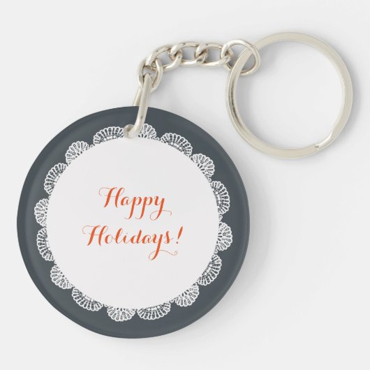 Schneefall Schlüsselanhänger (Rückseite)