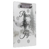 Schneefall Schneeflocken Schwarz-weiße Skizze Weih Klemmbrett (Rechts)