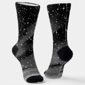 Schneefall Socken (Gewinkelt)