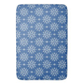 Schneefall Strick Badematte (Vorderseite Vertikal)