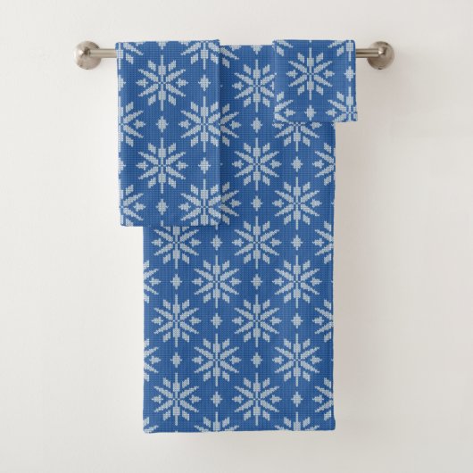Schneefall Strick Badhandtuch Set (Insitu)