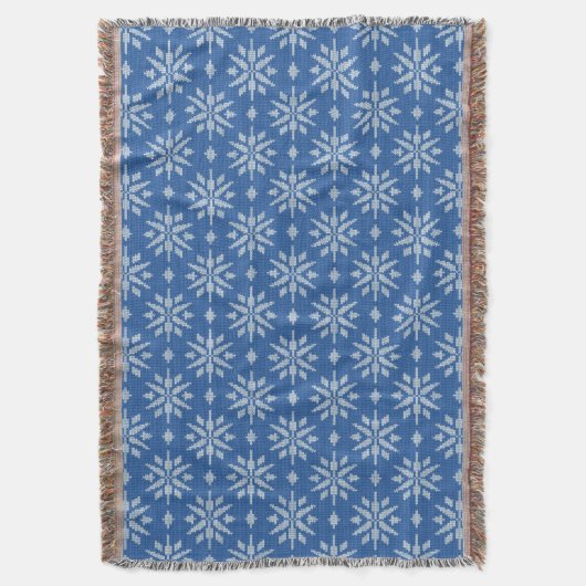 Schneefall Strick Decke (Vorderseite Vertikal)