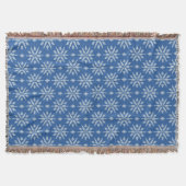 Schneefall Strick Decke (Vorderseite)