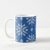 Schneefall Strick Kaffeetasse (Links)
