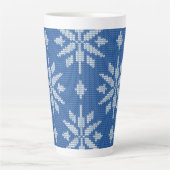 Schneefall Strick Milchtasse (Vorderseite)