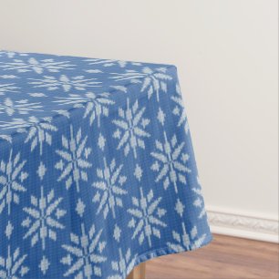 Schneefall Strick Tischdecke
