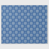 Schneefall Strickmuster Geschenkpapier (Flach)
