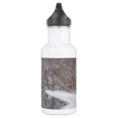 Schneefall über den Fluss Stainless Steel Water B Edelstahlflasche (Rechts)