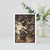 Schneefall und die Zwerge Postkarte (Stehend Vorderseite)