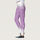 Schneefall und Schneebräder Weihnachten Colo ID728 Leggings (Links)
