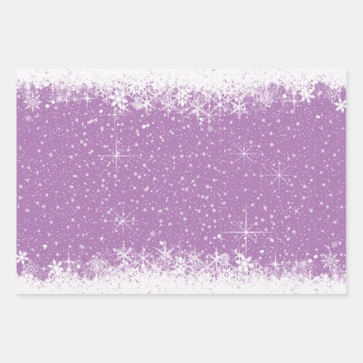 Schneefall und Schneebräder Weihnachten Grün ID728 Geschenkpapier Set (Vorderseite 2)