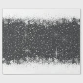Schneefall und Schneebräder Weihnachts-ID728 Geschenkpapier (Flach)