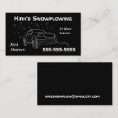 Schneefall-Visitenkarte Visitenkarte (Vorne/Hinten)