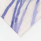 Schneefall Wasserfarbenmalerei Fleecedecke (Ecke)