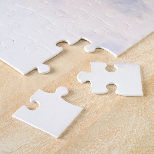 Schneefall Wasserfarbenmalerei Puzzle (Seite)