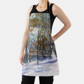 Schneefall Wasserfarbenmalerei Schürze (InSitu)