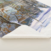 Schneefall Wasserfarbenmalerei Sherpadecke (3/4)