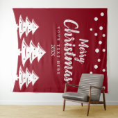 Schneefall Weihnachtsfeier Foto Hintergrund Wandteppich (Beispiel (Horizontal))